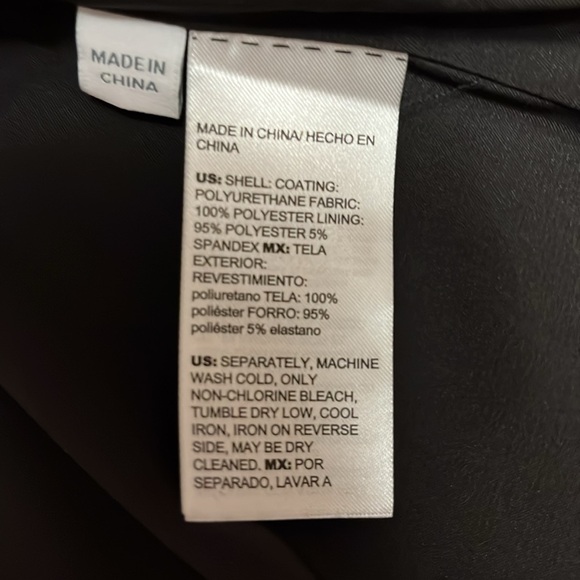 Chico's Black faux Leather Jacket with Gold Buttons
NWT , size 1 (8) - Picture 3 of 3